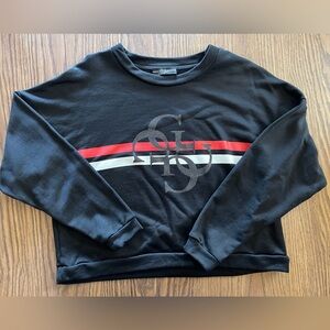 Guess Black and Red Women’s Sweater